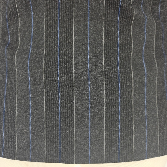Club Monaco Blazer Wool Gray Pinstripe Long Sleeve 1 Button Career Jacket 4 - Picture 2 of 7